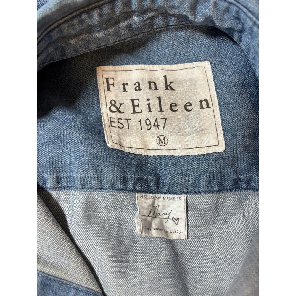Frank & Eileen Blue Chambray Shirt Dress Medium - Picture 7 of 14